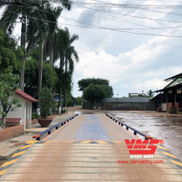 Trạm cân xe tải 80 Tấn 3x18m lắp tại Tây Ninh