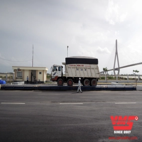 Cân xe tải 60 tấn 3.2x23m lắp tại Vĩnh Long