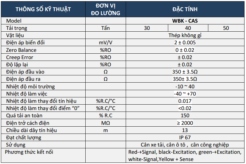 Loadcell wbk - cas